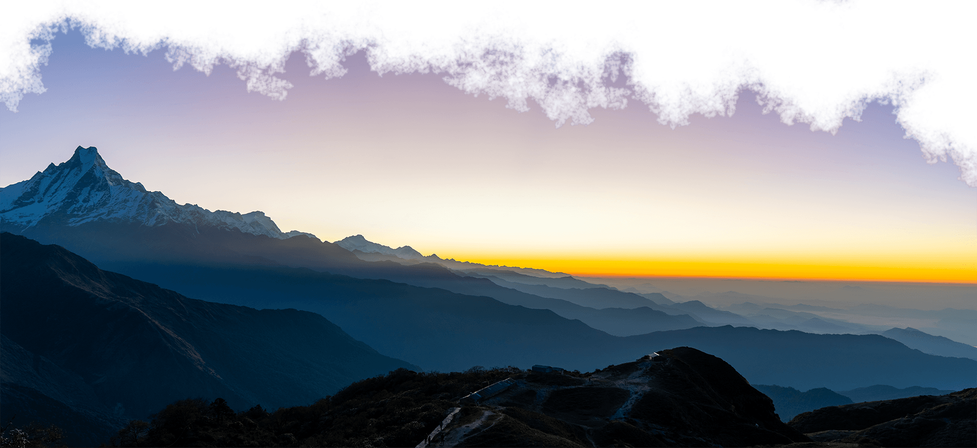 Mountain sunrise artwork